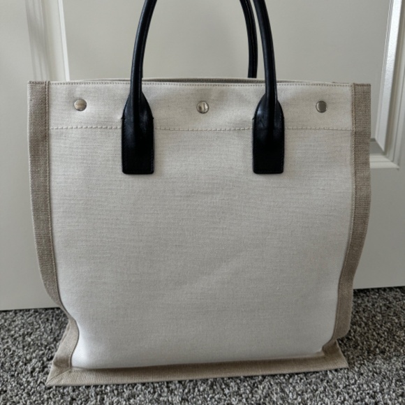 SAINT LAURENT LINEN TOTE - Picture 4 of 13